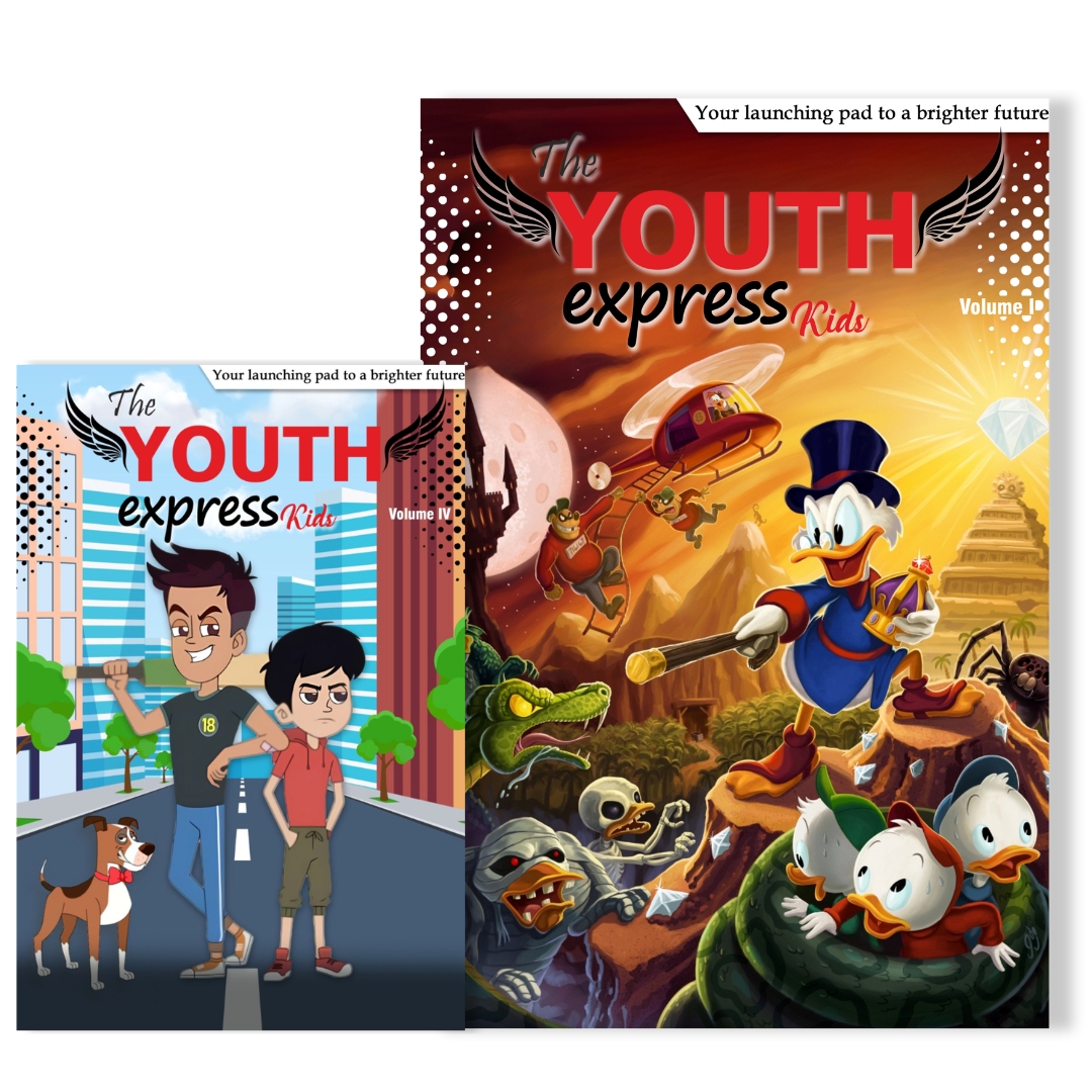 Kids enjoying The Youth Express Newspaper